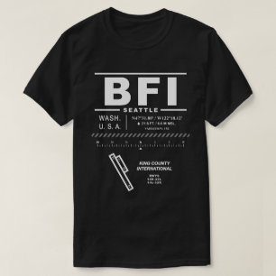 King Landkreis International Airport BFI T-Shirt