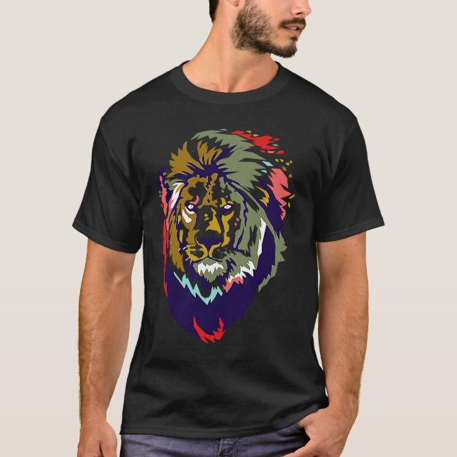 King Lion  Animal T-Shirt (Vorderseite)