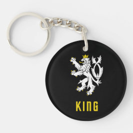 King Lion Crest Keychain Schlüsselanhänger