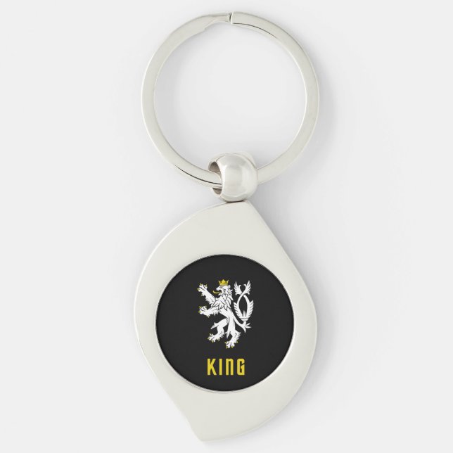 King Lion Crest Keychain Schlüsselanhänger (Vorderseite)