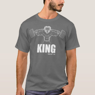 King Lion Fitness Beast on Gym Motivation Fitness T-Shirt