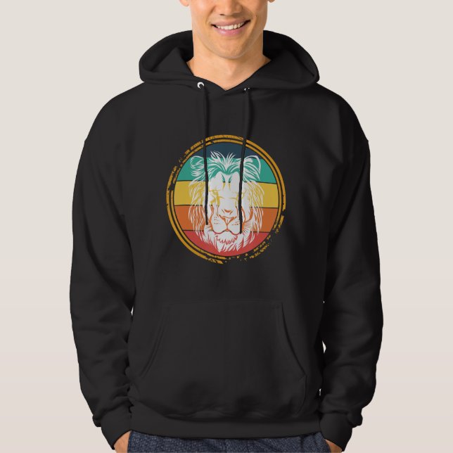 King Lions Head in der Sahara Kinder Männer Damen Hoodie (Vorderseite)