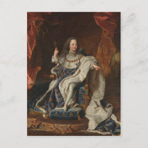 King Louis XV als Kind von Hyacinthe Rigaud Postkarte