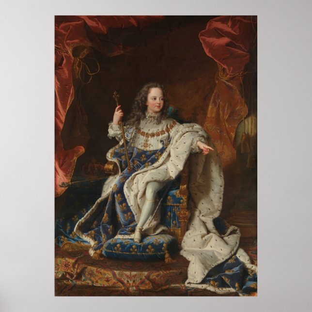 King Louis XV als Kind von Riqaud Poster (Vorne)