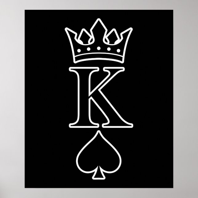 King Love Valentine Romantic Valentines Day Couple Poster (Vorne)