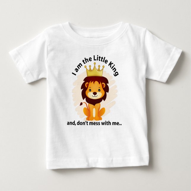 King-Löwe-Babyfeine Baby T-shirt (Vorderseite)