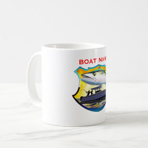 King Mackerel Fishing Center Console Boot Kaffeetasse