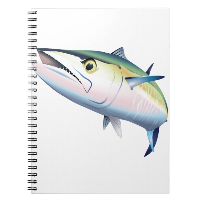 King Mackerel Schwimmen Notizblock (Vorderseite)