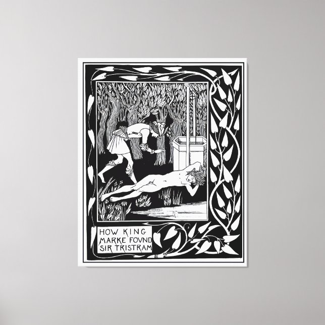 King Mark & Sir Tristram Leinwanddruck (Vorderseite)