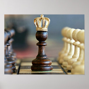 King Me-game of chess Poster