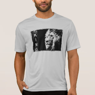 King Mens Sport-Tek Konkurrenz Silbervorlage T-Shirt