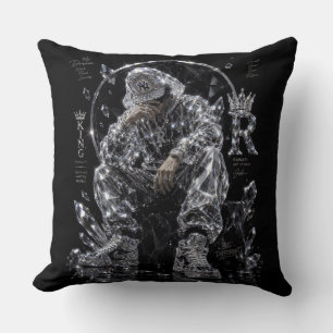 King Mentality Diamond Streetwear Ästhetik Kissen