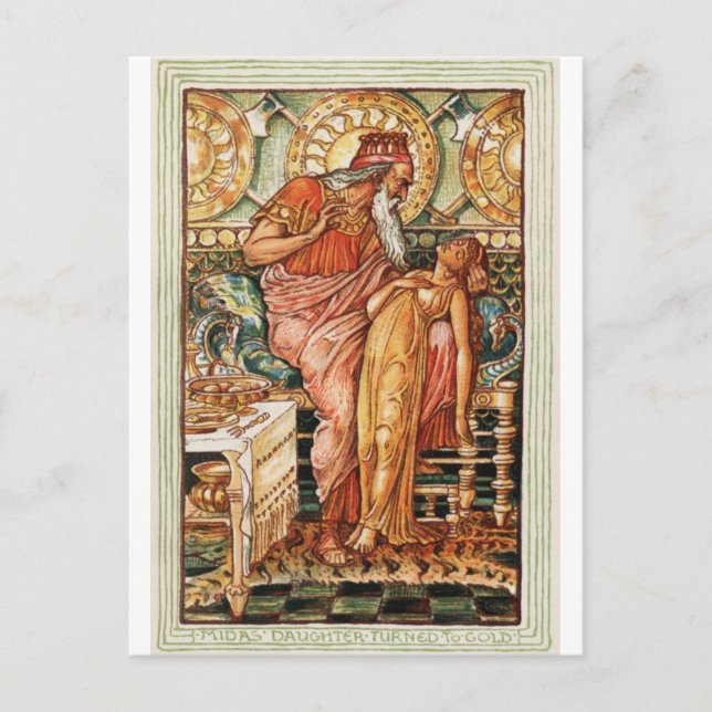 King Midas Golden Touch Postkarte (Vorderseite)