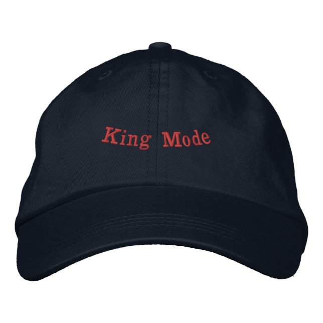 King Mode-Hat Navy Adjustable Royal Attitude Men Bestickte Baseballkappe (Vorderseite)