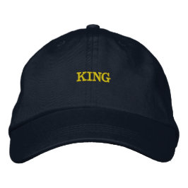 KING Name Erstellen Sie Ihren eigenen Text-Hut Hüb Bestickte Baseballkappe