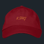 KING Name für komfortable Handhabung Super-Hat Bestickte Baseballkappe<br><div class="desc">KING Name für komfortable handliche Super-Hat bestickte Baseballkappe. Style - Alternative Apparel Basic Adjustiable Cap Hat Name - KING Hat Color - Red Schriftart Name - Oesco Script Erstellen Sie Ihren eigenen Textnamen oder erstellen Sie einen eigenen Textinhalt, leicht zu bearbeiten oder ändern Sie den Hat/Cap Text. Bestellungen mehr Ihre...</div>