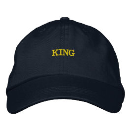 KING Name Gedruckter Hübscher Haar-Accessoire-Hut Bestickte Baseballkappe
