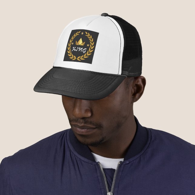 KING Name mit Logo Crown Image Charming-Cap Super Truckerkappe (Beispiel)