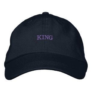 KING Name oder Text bestickt Hats Caps Bestickte Baseballkappe