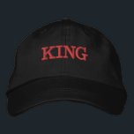 King Name Schwarze Farbe - bestickt Bestickte Baseballkappe<br><div class="desc">King Name Schwarz Farbe bestickt Baseball Cap,  Schriftart Name ist Jahrhundert. Style type ist Alternative Apparel Basic anpassbare Cap,  Color type ist Black.</div>