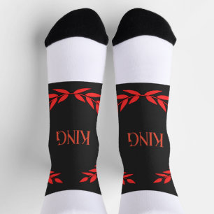 KING Name Super soft und Stretchy Premium Crew Socken