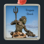 King Neptune Ornament Aus Metall<br><div class="desc">King Neptune Statue at Virginia Beach</div>