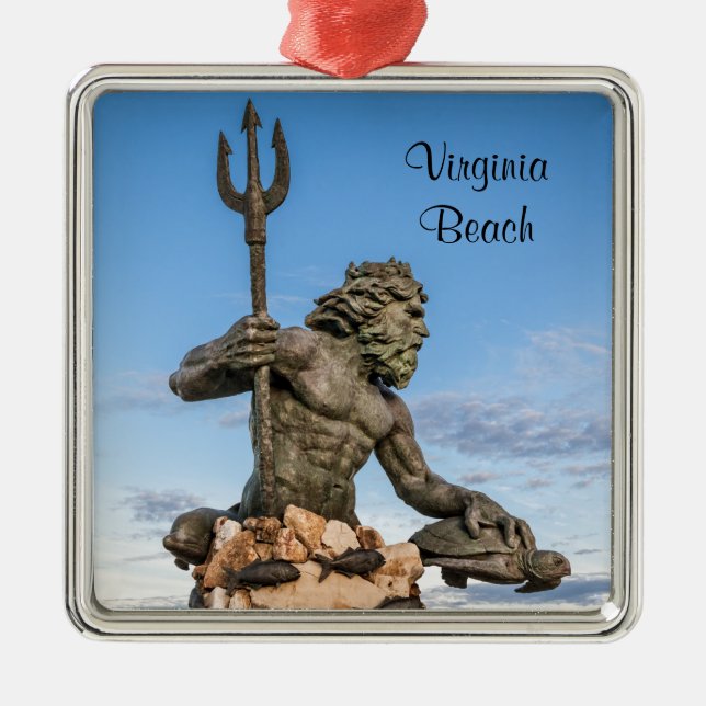 King Neptune Ornament Aus Metall (Vorne)