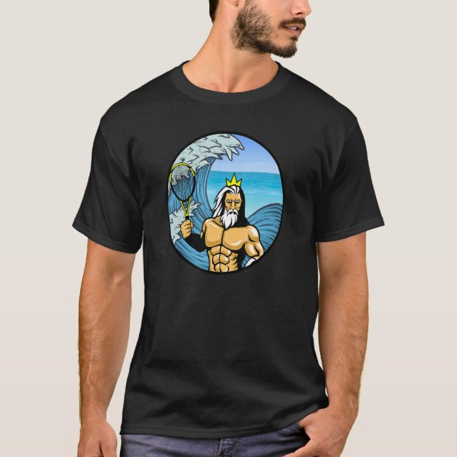 King Neptune Plays Tennis T-Shirt (Vorderseite)