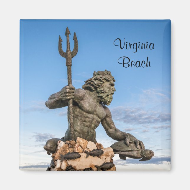 King Neptune Statue Magnet (Vorne)