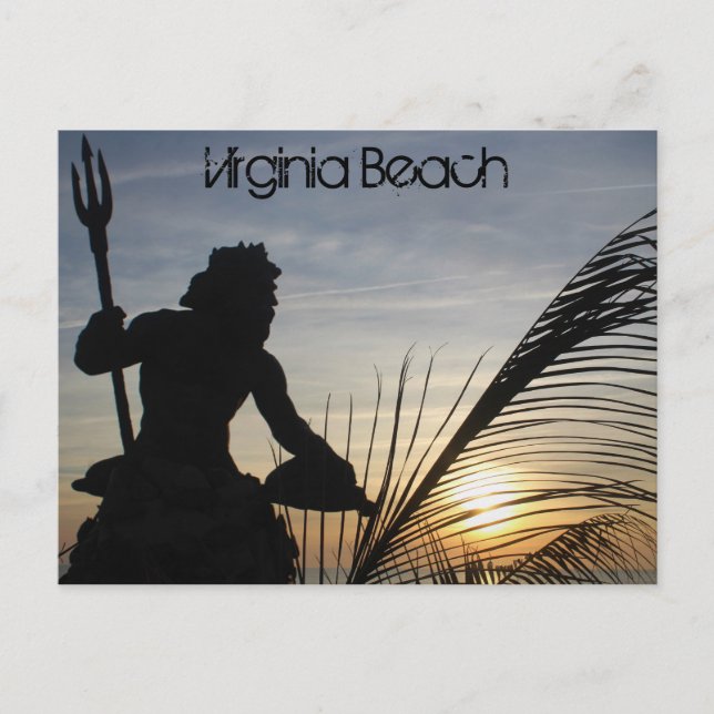 King Neptune Virginia Beach Postcard Postkarte (Vorderseite)