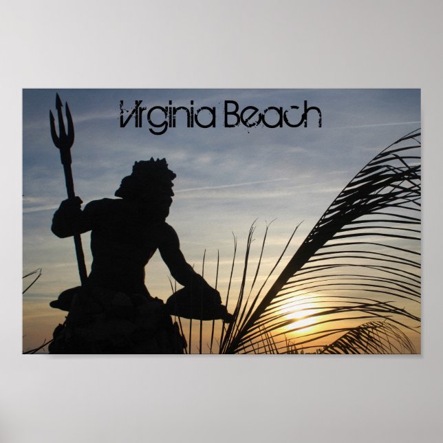 King Neptune Virginia Beach Poster (Vorne)