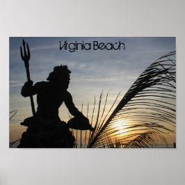 King Neptune Virginia Beach Poster