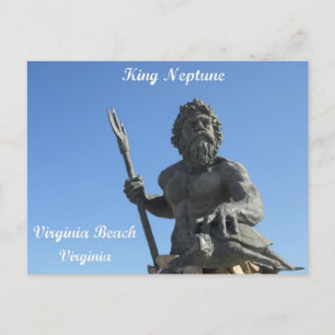 King Neptune, Virginia Beach, Virginia Postkarte