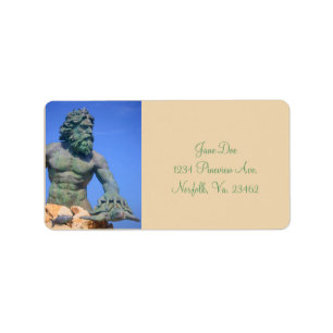 King Neptune von Shirley Taylor Adressaufkleber