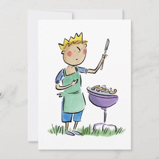 King of BBQ Einladung (Vorderseite)