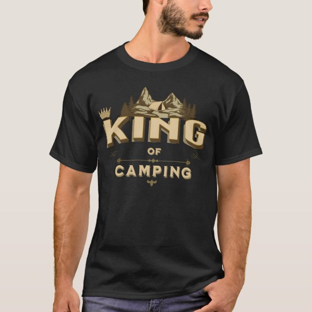 King Of Camping vintage T-Shirt (Vorderseite)