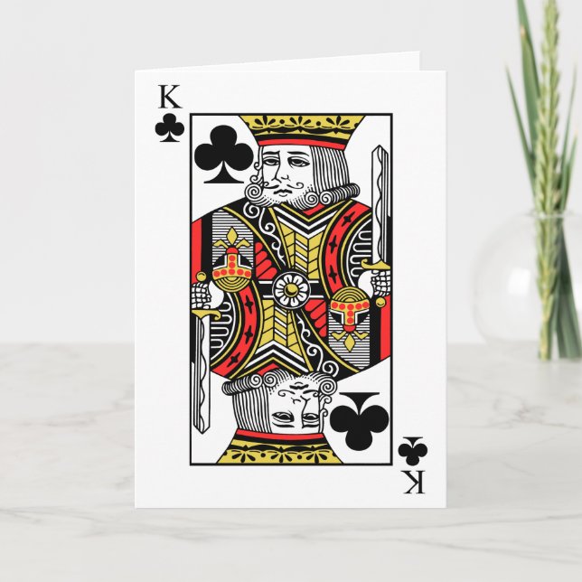King of Clubs Karte (Vorderseite)