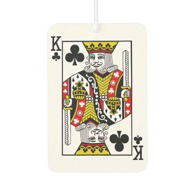 King of Clubs Spielkarten Autolufterfrischer (Vorderseite)