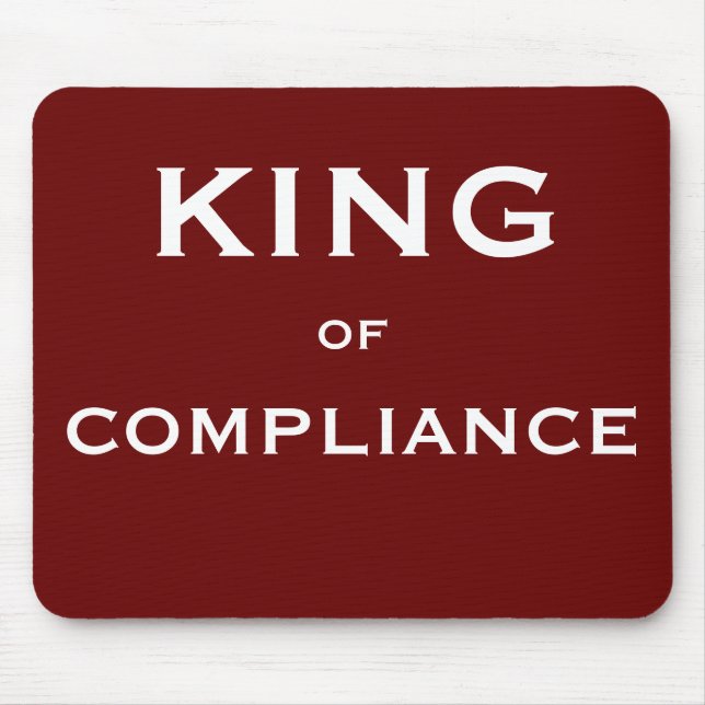 KING of Compliance Special Männliche Auditor Gift Mousepad (Vorne)