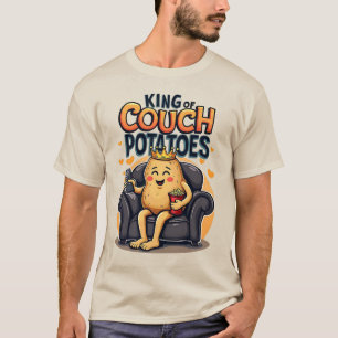 King of Couch Potato - Funny Lazy Potato T-Shirt