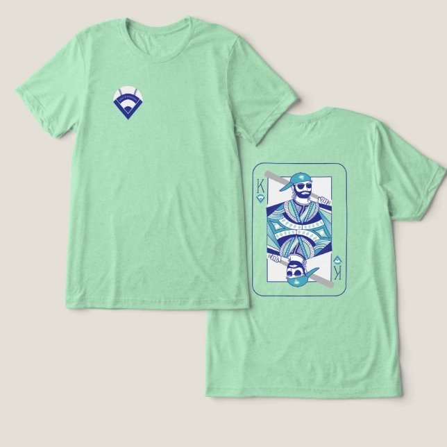 King of Diamonds Baseball Shirt (Design Vorderseite & Rückseite)