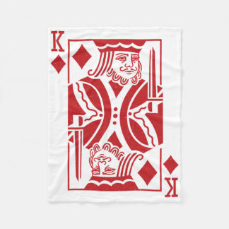King of Diamonds Halloween-Kostüm Fleecedecke