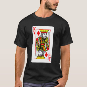 King of Diamonds Poker Card Games spielen Karten B T-Shirt
