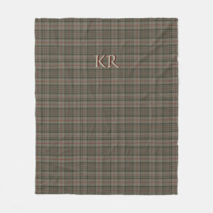 King of England Balmoral Royal Tartan Fleecedecke