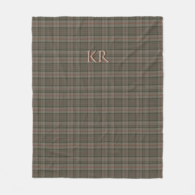 King of England Balmoral Royal Tartan Fleecedecke (Vorderseite)