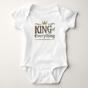 KING of Everything - Grand Medieval Royal Crown Baby Strampler