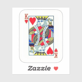 KING OF HEARTS AUFKLEBER
