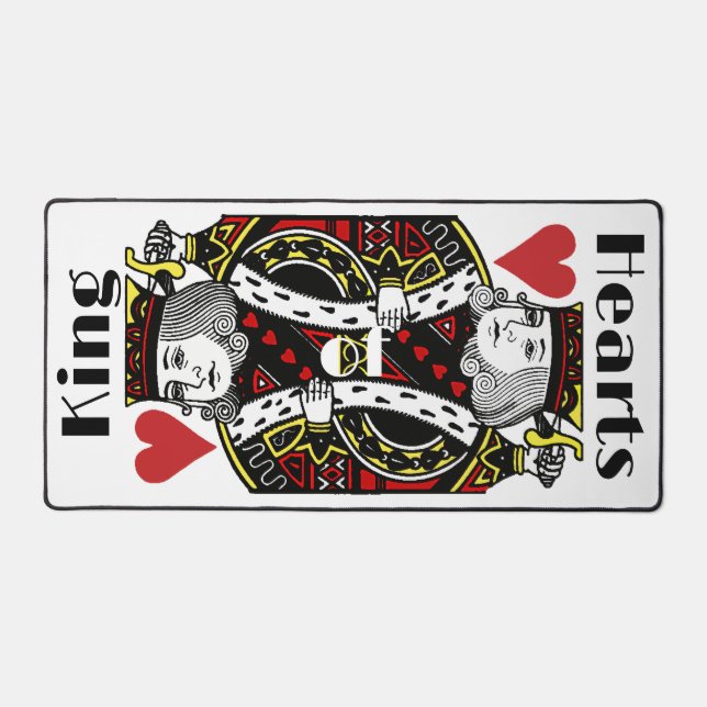 King of Hearts Design Desk Mat Schreibtischunterlage (Vorderseite)