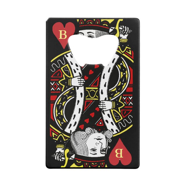 King of Hearts Design Flaschenöffner (Vorderseite)