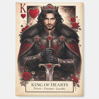 King of Hearts Gothic Tarot Card Magnet